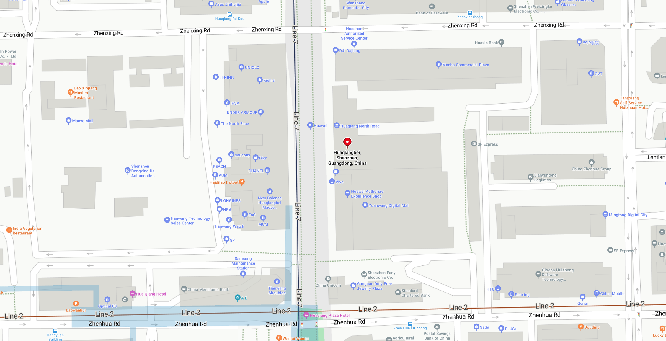 Huaqiangbei Map