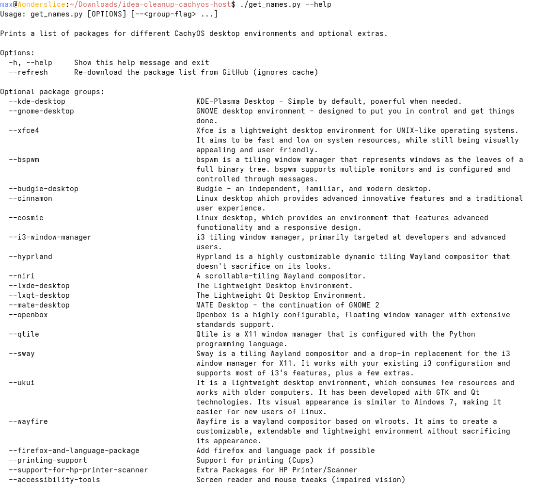 Wrapped CLI Help