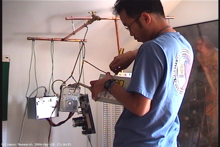 Me working on Calder-A in the attic workroom