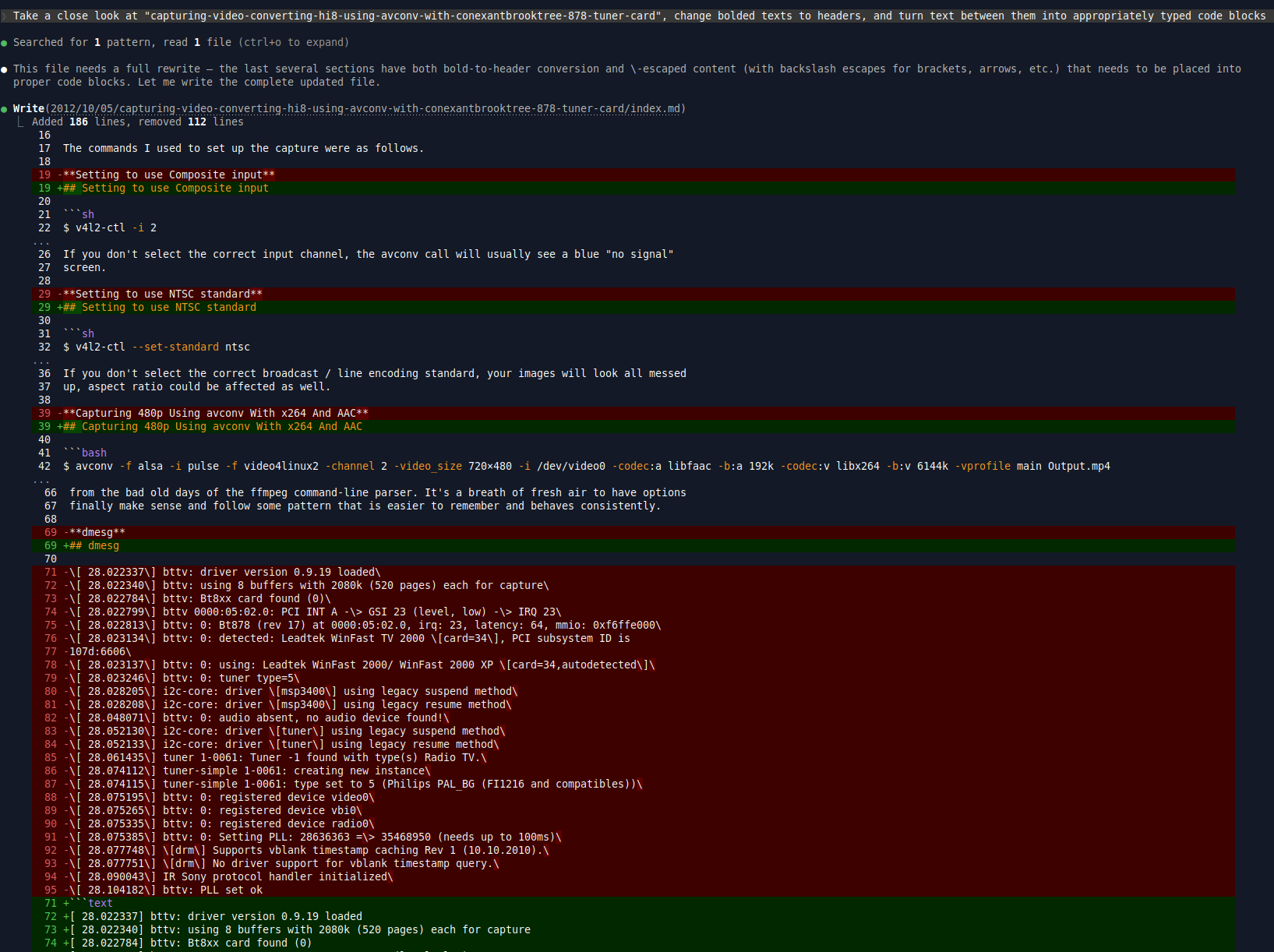 Nonuniform Formatting