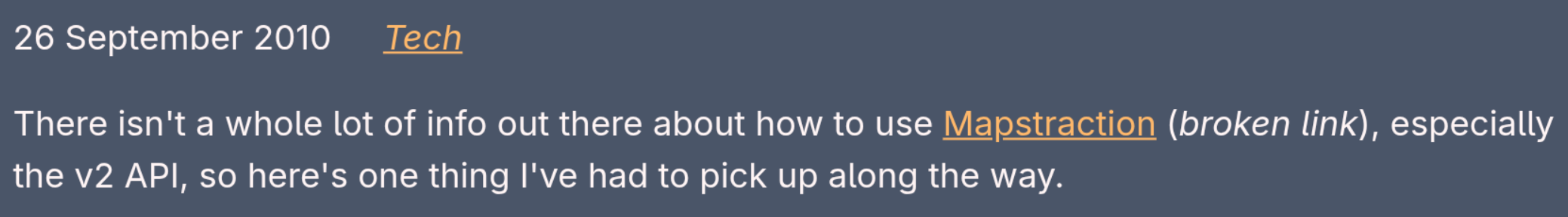 Broken Links are now indicated