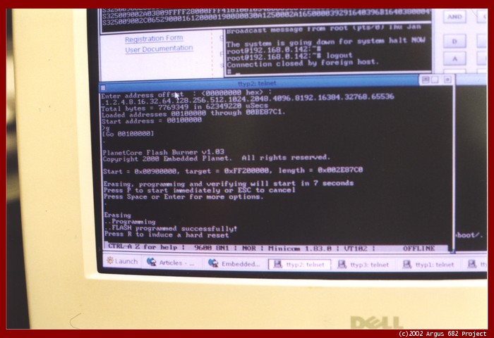 A screenshot of the RPX lite flash programming