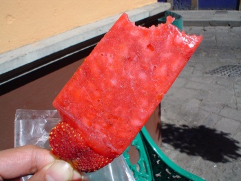 paleta de fresa